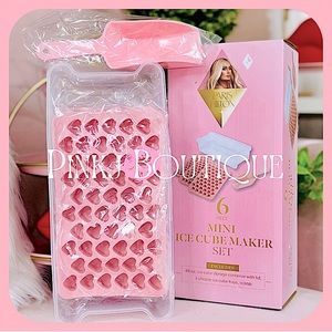 💗{Paris Hilton} Home Pink Mini Hearts {Ice Cube} Maker Set | Kitchen Collection